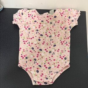Cherokee Pink Floral Kids Bodysuit Y2K